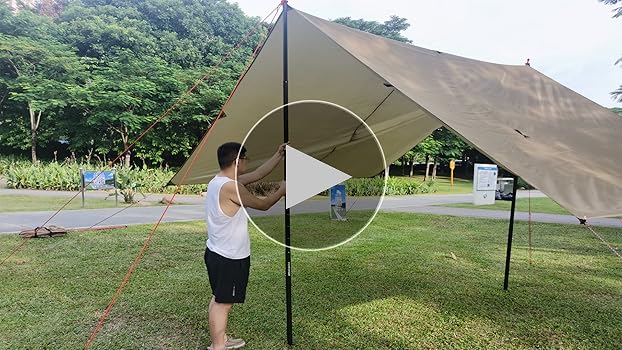 Amazon | FLYFLYGOタープポール 280cm 伸縮 スライド式ポール